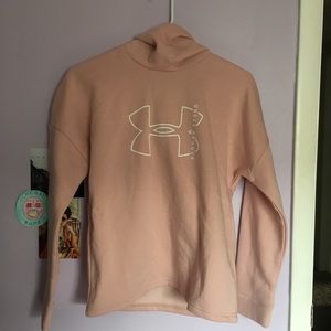 Pink under armor hoodie